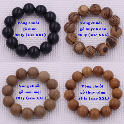 Vòng chuỗi đeo tay Phật Di lắc gỗ đàn hương (size lớn), vòng tay phong thuỷ, vòng tay chuỗi hạt