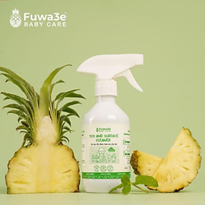 [ Xịt lau bàn ăn đồ chơi organic Fuwa3e 300ml an toàn cho bé ] hương bạc hà