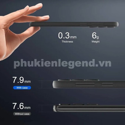 Ốp lưng nhám chống sốc siêu mỏng 0.3mm cho Samsung Galaxy S24 hiệu Memumi có gờ bảo vệ camera - Hàng chính hãng