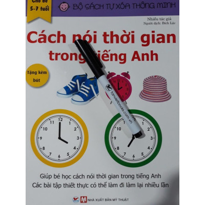 Sách - Bộ Sách Tự Xóa Thông Minh - Cách Nói Thời Gian Trong Tiếng Anh - Tân Việt Books