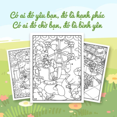 Sách Tô Màu - Thị Trấn Capy - Megabook