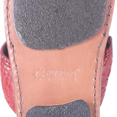 Dép Nam Da Cá Sấu Huy Hoàng HT7222 - Nâu Đỏ