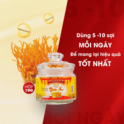 Đông Trùng Hạ Thảo Sấy Thăng Hoa Thiên Ân - Hũ 10g