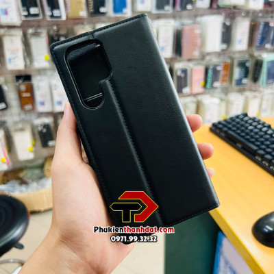 Bao da dạng ví dành cho SamSung Galaxy S22 Ultra chính hãng Hanman có quai cài - Hàng chính hãng