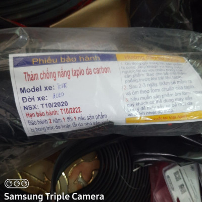 Thảm Taplo Xe Honda City 2021-2023 loại da dày cao cấp 3 lớp chống trượt Da Carbon đen