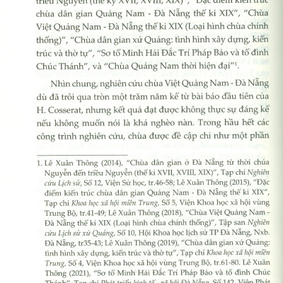 Chùa Việt Quảng Nam - Đà Nẵng Truyền Thống Và Hiện Đại (Từ Đầu Thế Kỉ XVII Đến Đầu Thế Kỉ XXI) (Sách chuyên khảo) - Lê Xuân Thông, Đinh Thị Toan