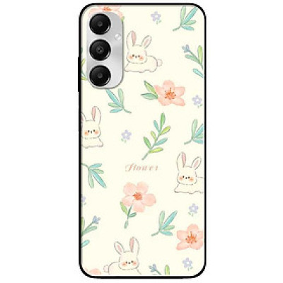 Ốp lưng cho Samsung A04 - Samsung A05 - Samsung A04s - Samsung A05s - Hoạ Tiết Thỏ Hoa Hồng - Hàng Chính Hãng