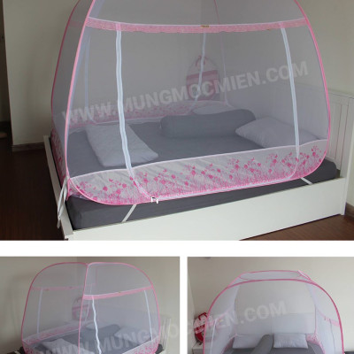 Màn Chụp , Mùng Chụp Tự Bung Đỉnh Rộng Cao Cấp Mộc Miên - Kích Thước 1,4m x 2m ( Hà Nội )
