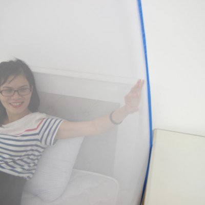 Mùng Chụp Tự Bung Cao Cấp Mộc Miên - Đỉnh Rộng 1m6x 2m