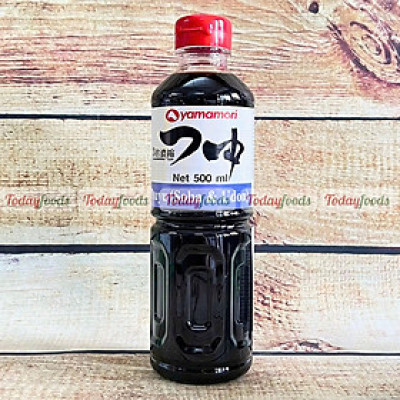 Nước Tương Tsuyu ăn mì Soba & mì Udon { Yamamori } chai 500ML [Không chất bảo quản]