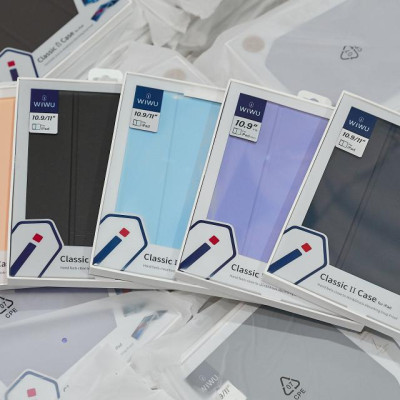 Bao da Cho IPAD Pro 11 inch M4 2024 Air 5/Air 4 10.9/ Pro 11 inch/Gen 9 8 7th 10.2/Gen 10 hiệu WIWU Classic II lưng mềm có khay bút chống sốc chống va đập - Hàng chính hãng