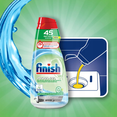 Gel rửa chén bát  hữu cơ thiên nhiên FINISH ECO 0% 900ml - ĐỨC Chính hãng 