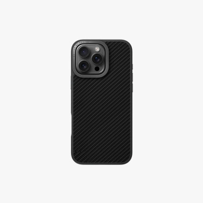 Ốp UNIQ KEVA AIR Cho iPhone 16 Pro Max Bằng Sợi Aramid Tặng Kèm Phụ Kiện GripFit Làm Chăn Đế Hoặc Móc Tay Khi Cầm Hàng Chính Hãng