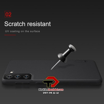 Ốp lưng dành cho SamSung Galaxy S21 Ultra, S21+ dạng sần chính hãng Nillkin chống vân tay - Hàng chính hãng