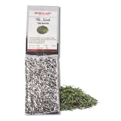 Trà Xanh [ Thái Nguyên ] nguyên chất, Gói 200g - Hương cốm mới, chát dịu nhẹ - Đông Sơn