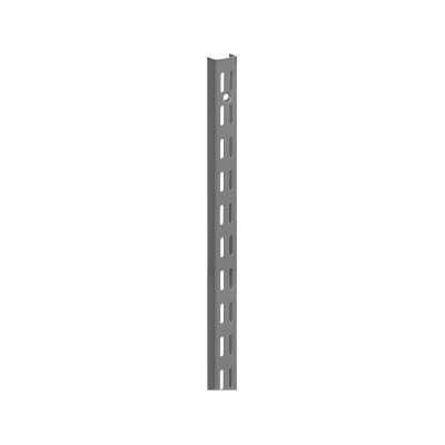 Thanh ray lỗ đôi kệ treo tường Railshelf H60cm bằng thép dày 1,4mm, sơn tĩnh điện hiện đại