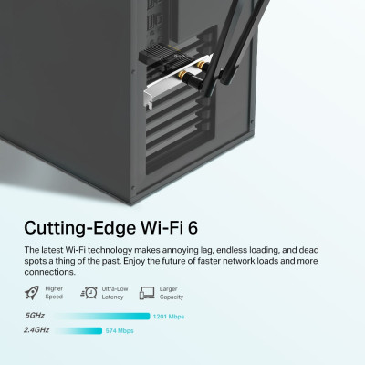 Card mạng WIFI 6 AX1800 Archer TX20E | Chuẩn PCIe | Bluetooth 5.2 | Phạm vi kết nối tín hiệu rộng | Bảo hành 2 năm | Hàng Chính Hãng