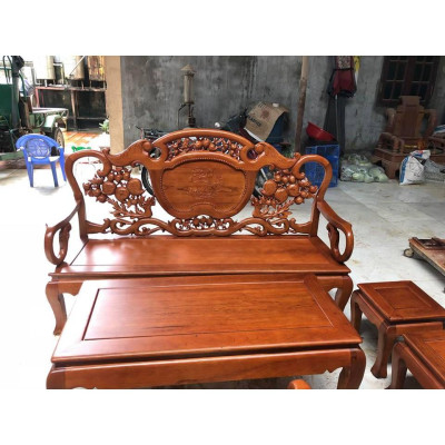 Bộ bàn ghế giả cổ guột gỗ gụ
