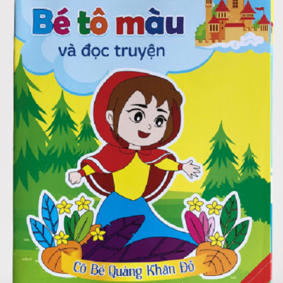 Bộ 8 cuốn Bé Tô Màu Và Đọc Truyện - Sắc Màu Cổ Tích - Truyện Cổ Tích Thế Giới Song ngữ Việt Anh - Cô Bé Quàng Khăn Đỏ Cô Bé Lọ Lem Hoàng Tử Ếch Cô Bé Bán Diêm Chú Lính Chì Dũng Cảm Nàng Bạch Tuyết Và Bảy Chú Lùn Ba Chú Lơn Con Vịt Con Xấu Xí