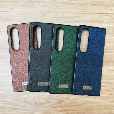 Ốp lưng dành cho Galaxy Z Fold 4 Sulada giả da- Hàng chính hãng