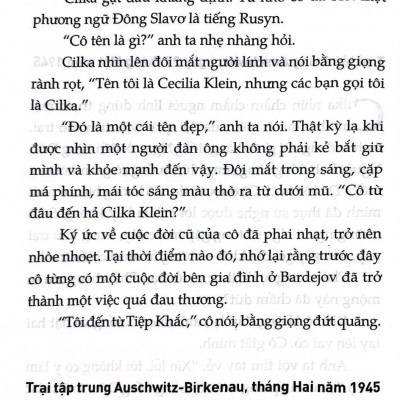 Sách - Hành Trình Của Cilka - Phần Tiếp Theo Của Thợ Xăm Ở Auschwitz