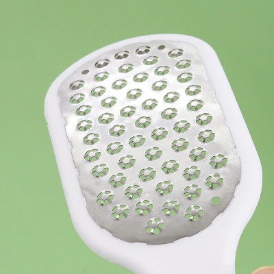 Dụng Cụ Mài Chà Gót Chân Tẩy Da Chết Inox vân xịn sò Cây Chà Gót Inox TẶNG KEM
