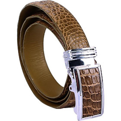 Thắt Lưng Nam Da Cá Sấu Gai Bụng Huy Hoàng HT4274 - Rêu