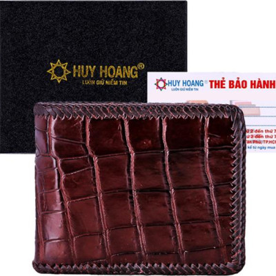 Ví Nam Huy Hoàng HT2711 (10 x 12.5 cm) - Nâu Đất