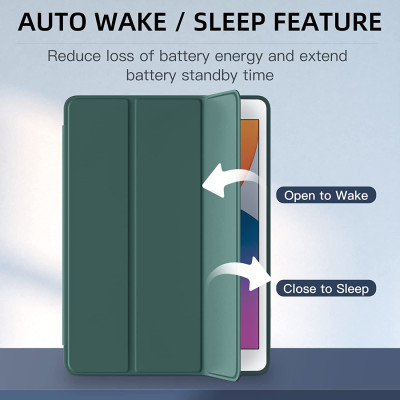 Bao Da Smart Cho iPad 9.7inch Air, Air2, Pro9.7, Gen 5, Gen 6 TPU Silicon Mềm Có Khay Đựng Bút Pencil  - Hàng chính hãng