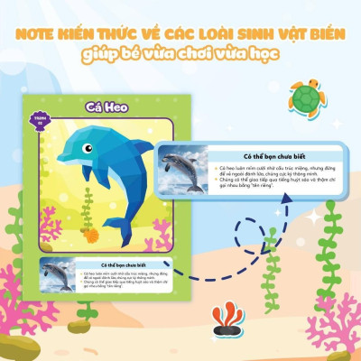 Sách - Ghép Hình Sticker 3D - Đại Dương - Combo 3 Cuốn - Sách Bóc Dán Ghép Hình Sáng Tạo Cho Bé - Megabook