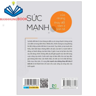 Sách: Sức Mạnh Của Những Thay Đổi Tâm Lí Tinh Tế
