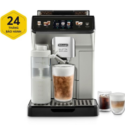  Máy pha cà phê tự động DeLonghi Eletta Explore ECAM450.65.S - Hàng Chính Hãng