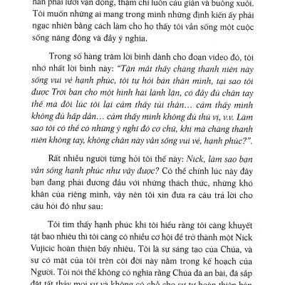 Nick Vujicic - Cuộc Sống Không Giới Hạn (Tái Bản 2022)