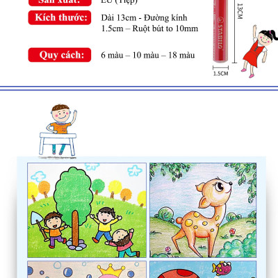 Bộ Bút Chì Màu Stabilo Woody 3-in-1 CLK880-6C