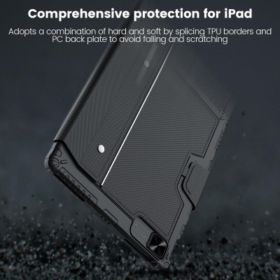 Bao Da Kèm Bàn Phím cho iPad Air 6 11 inch / iPad Air 6 13 inch 2024 Nillkin Bumper Combo Case Keyboard - Hàng Chính Hãng