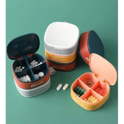 Hộp Nhựa Chia Thuốc Ngày KOMONOYA - Hàng Nội Địa - Giao Màu Ngẫu Nhiên