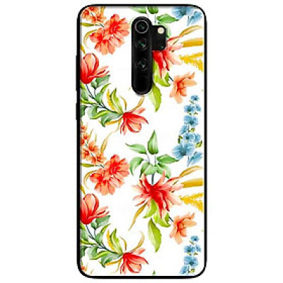 Ốp lưng in cho Xiaomi Redmi Note 8 Pro Mẫu Cành Hoa Lan Đỏ