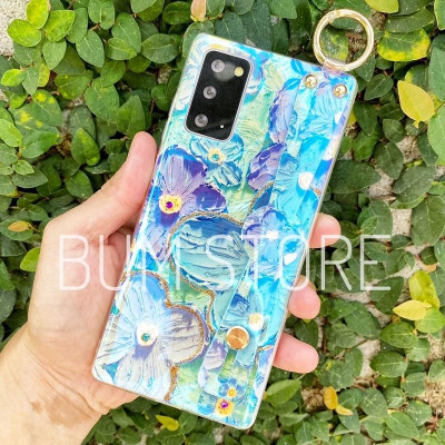 Ốp Lưng Cho Galaxy S25 Ultra / S24 Ultra / S23 Ultra / S23 PLus / S22 Ultra / S22 Plus / S21 Ultra / S21 Plus / Note 20 Ultra / Note 20 / Note10 Plus / Note 10 Hoa Màu Sơn Nước Đính Dây