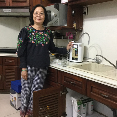 Máy lọc nước ion kiềm giàu hydro Atica Eco - Hàng chính hãng sản xuất bởi tập đoàn Hitachi Maxell Nhật Bản sử dụng công nghệ điện phân 2 lần làm giàu hydro trong nước tốt cho sức khỏe