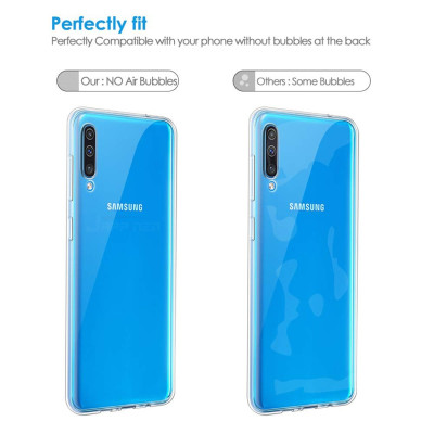 Ốp lưng dẻo cho Samsung Galaxy A70 hiệu Ultra Thin mỏng 0.6mm chống trầy - Hàng chính hãng 