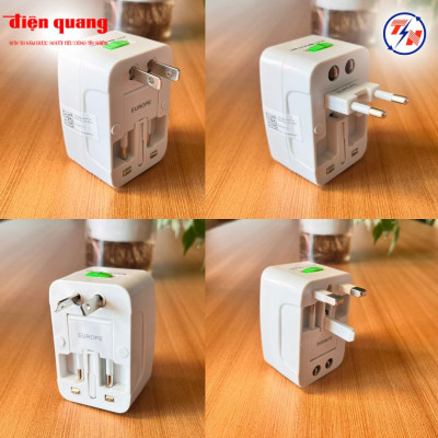 Ổ cắm đa năng Điện Quang ( dành cho du lịch ) ĐQ ESK TV01 ( Màu trắng )