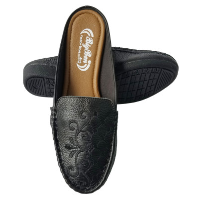 Dép Sục Nữ Da Bò Thật BIGGBEN Cao Cấp SBN60