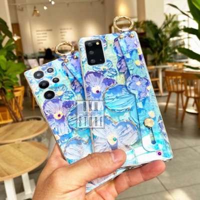Ốp Lưng Cho Galaxy S25 Ultra / S24 Ultra / S23 Ultra / S23 PLus / S22 Ultra / S22 Plus / S21 Ultra / S21 Plus / Note 20 Ultra / Note 20 / Note10 Plus / Note 10 Hoa Màu Sơn Nước Đính Dây