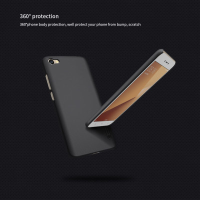 Ốp Lưng Sần chống sốc cho Xiaomi Redmi Note 5A hiệu Nillkin Super Frosted Shield (Đính kèm giá đỡ hoặc miếng dán từ tính) - Hàng Chính Hãng
