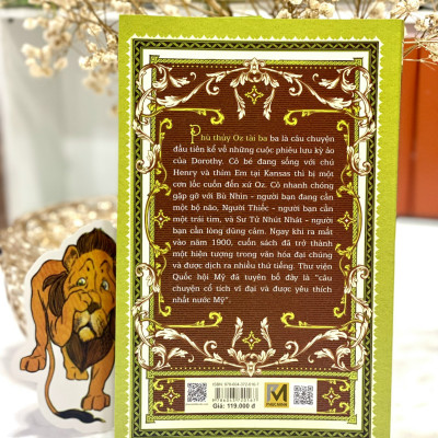 Phù thuỷ Oz tài ba - Tác giả L.Frank Baum (Bản dịch mới, tặng 1 bookmark bế hình nhân vật)