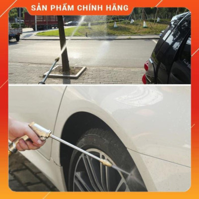 Bộ dây vòi xịt nước ️ , tăng áp 3 lần, loại 15m 206701 đầu đồng, cút,nối nhựa đen + mở chai