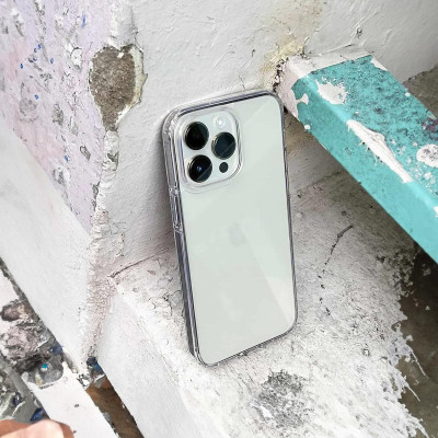 Ốp lưng giảm sốc chống va đập chống ố vàng cho Iphone 14 / 14 Pro / 14 Plus / 14 Pro Max hiệu X-level ICE Crystal trang bị đệm khí ẩn bốn góc, Mặt lưng PC chống ố vàng - Hàng chính hãng