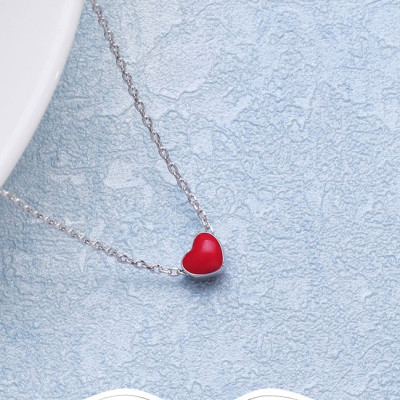 Dây chuyền trái tim đỏ nhỏ xinh sweet heart