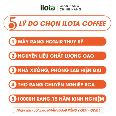 Cà Phê ILOTA 8 President Arabica Cầu Đất Specialty coffee rang xay nguyên chất Dạng Bột Amazing Cup 2021 250gr