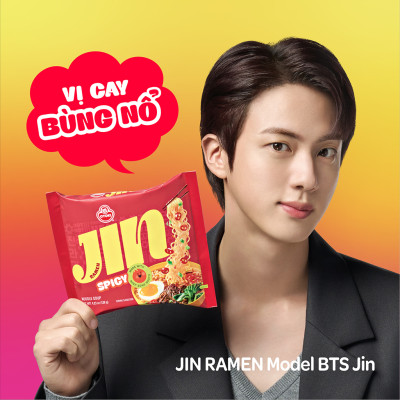 Thùng 20 gói mì Jin Ramen cay Ottogi 120g